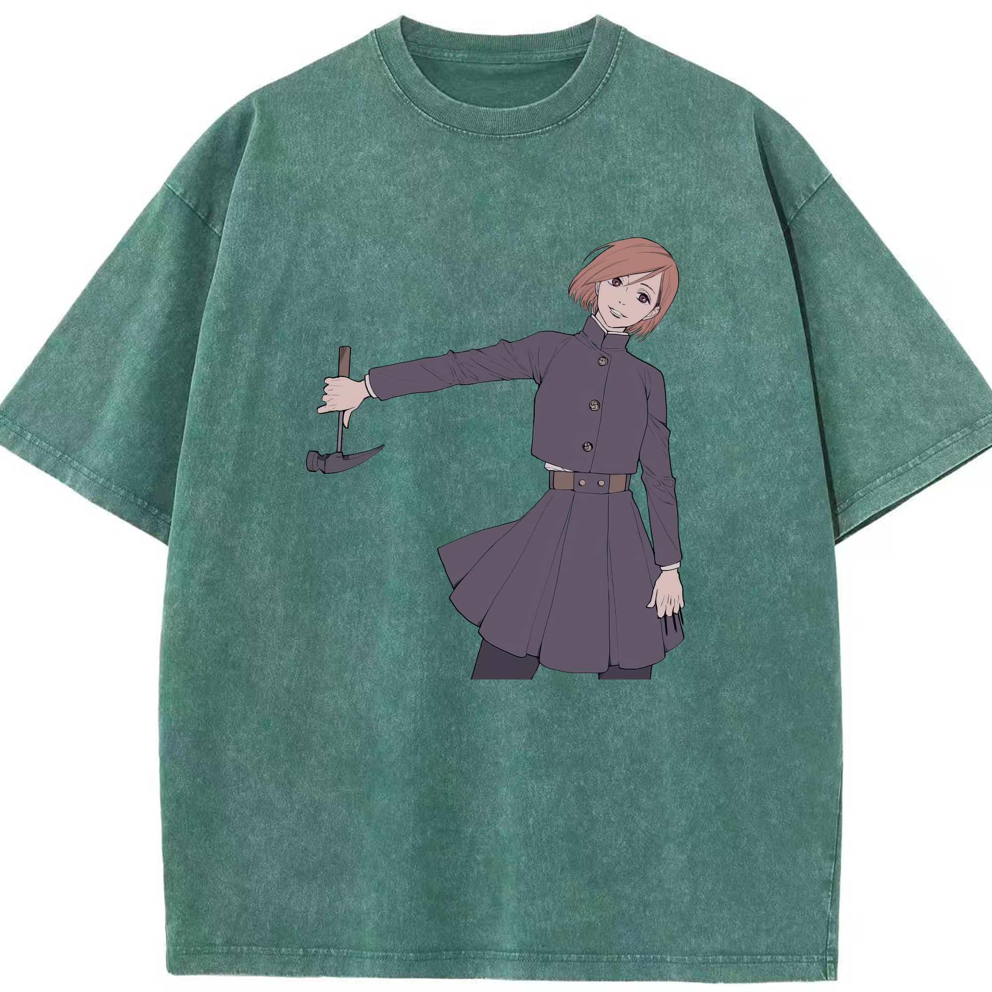（画像用） 呪術廻戦 Jujutsu Kaisen 綿100% ヴィンテージ風 半袖Tシャツ（フロントプリント）
